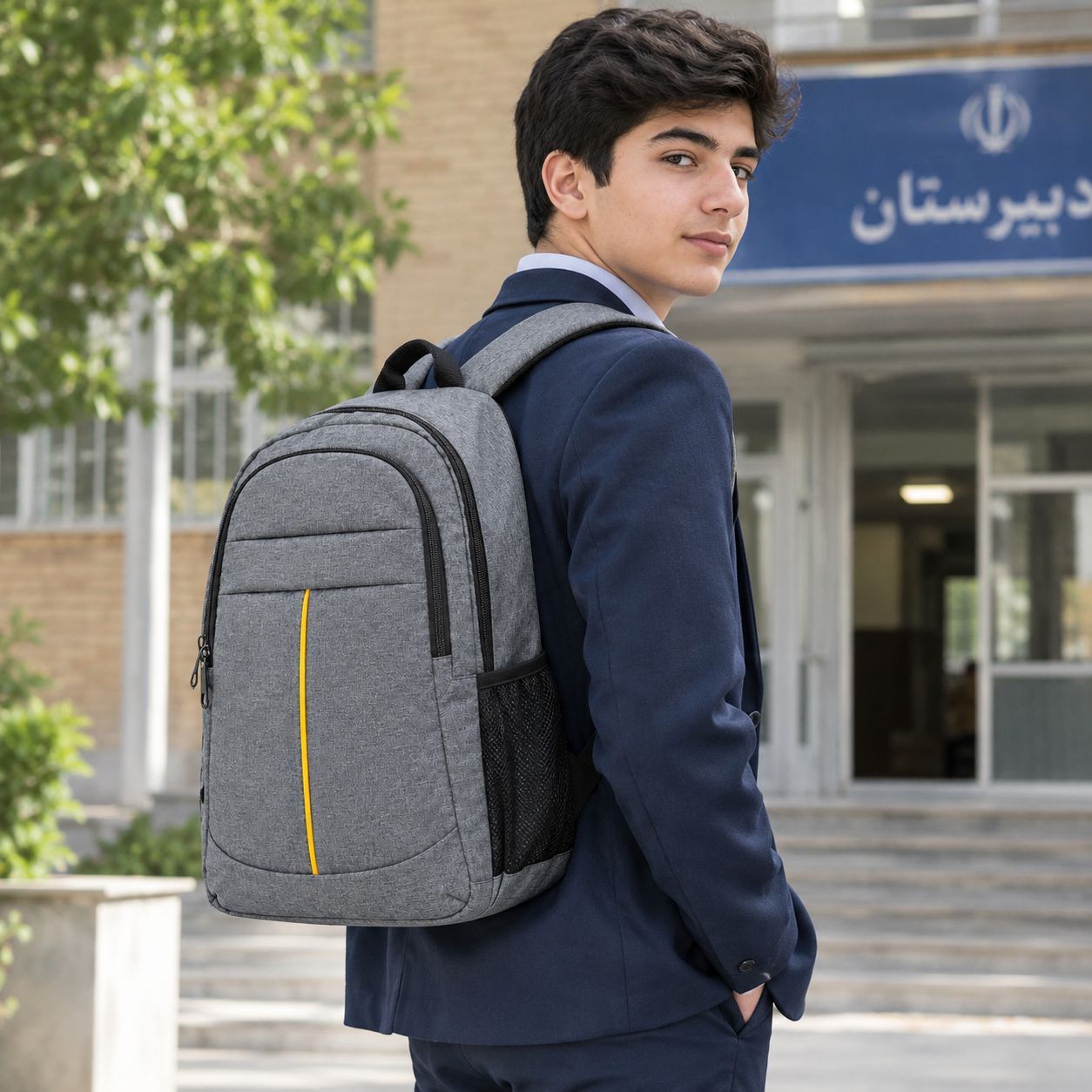 کوله پشتی طوسی CAT مدل Maham